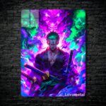 متال پوستر زورو Zoro از انیمه وان پیس One piece با کد E-598