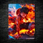 متال پوستر لوفی Luffy از انیمه وان پیس One piece با کد E-599