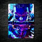 متال پوستر زورو Zoro از انیمه وان پیس One piece با کد E-600