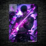 متال پوستر زورو Zoro از انیمه وان پیس One piece با کد E-611