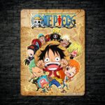 متال پوستر انیمه وان پیس One piece با کد E-633
