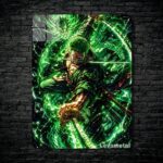 متال پوستر زورو Zoro از انیمه وان پیس One piece با کد E-642