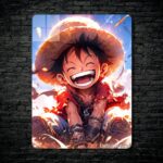 متال پوستر لوفی Luffy از انیمه وان پیس One piece با کد E-659