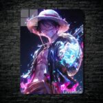 متال پوستر لوفی Luffy از انیمه وان پیس One piece با کد E-660