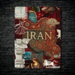 متال پوستر طرح ایران E-691 Persia