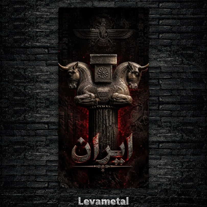 متال پوستر طرح ایران E-692 Persia