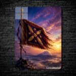 متال پوستر طرح درفش کاویانی E-693 Kaviani Flag