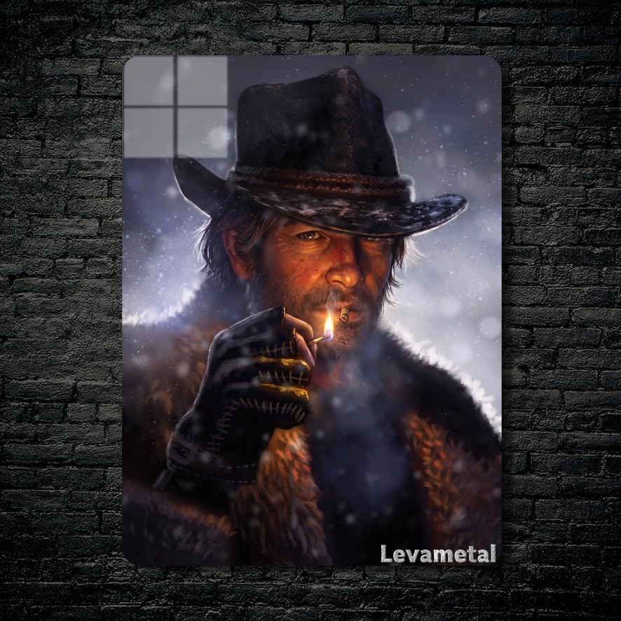 متال پوستر آرتور مورگان Arthur Morgan از بازی رد دد ردمپشن Red Dead Redemption با کد A-194