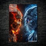 متال پوستر ساب زیرو Sub-zero و اسکورپیون Scorpion از بازی مورتال کمبت Mortal Kombat با کد E-715