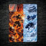 متال پوستر ساب زیرو Sub-zero و اسکورپیون Scorpion از بازی مورتال کمبت Mortal Kombat با کد E-718