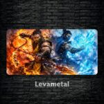متال پوستر ساب زیرو Sub-zero و اسکورپیون Scorpion از بازی مورتال کمبت Mortal Kombat با کد E-719