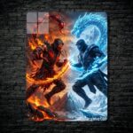 متال پوستر ساب زیرو Sub-zero و اسکورپیون Scorpion از بازی مورتال کمبت Mortal Kombat با کد E-725