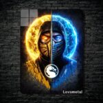 متال پوستر ساب زیرو Sub-zero و اسکورپیون Scorpion از بازی مورتال کمبت Mortal Kombat با کد E-727