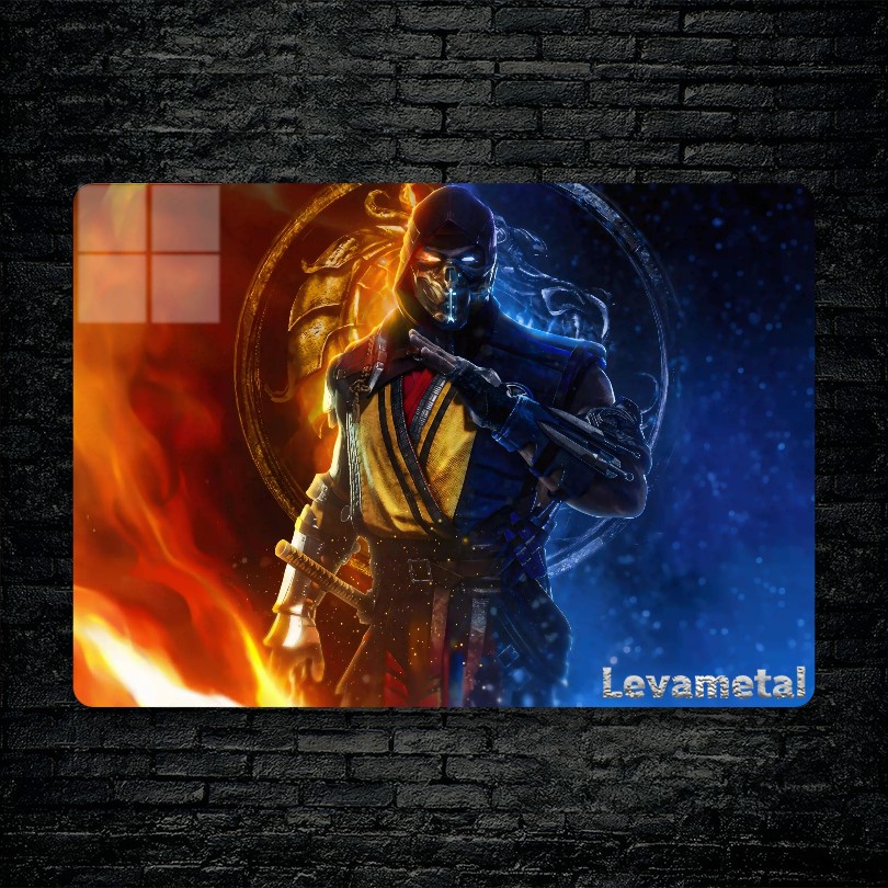 main-mockup-117709-1791131169.jpeg متال پوستر ساب زیرو Sub-zero و اسکورپیون Scorpion از بازی مورتال کمبت Mortal Kombat با کد E-734