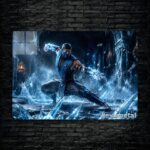 متال پوستر ساب زیرو Sub-zero از بازی مورتال کمبت Mortal Kombat با کد E-741