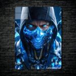 متال پوستر ساب زیرو Sub-zero از بازی مورتال کمبت Mortal Kombat با کد E-747