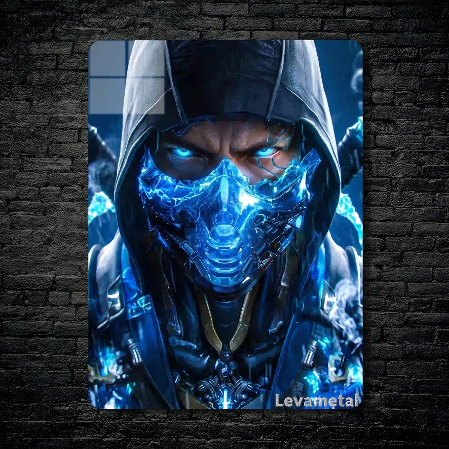 متال پوستر ساب زیرو Sub-zero از بازی مورتال کمبت Mortal Kombat با کد E-747
