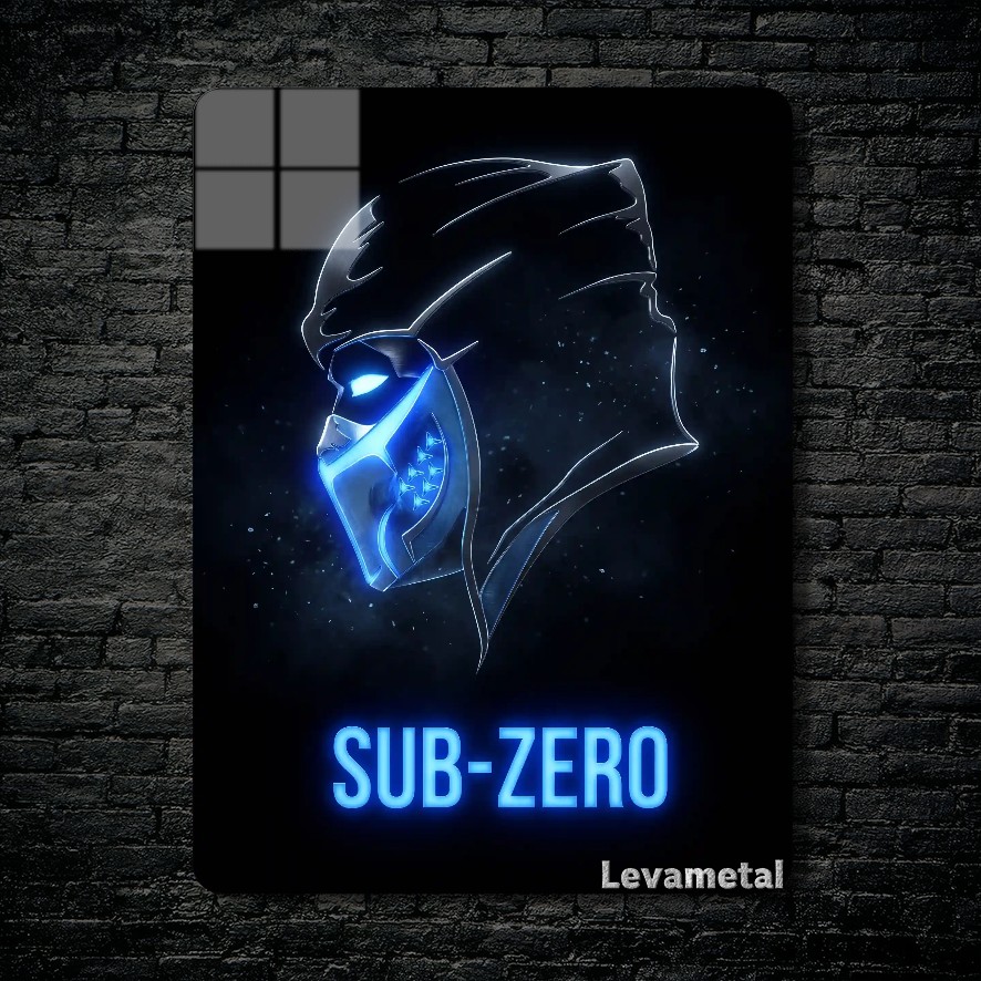 متال پوستر ساب زیرو Sub-zero از بازی مورتال کمبت Mortal Kombat با کد E-749