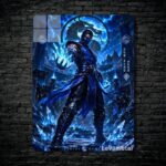 متال پوستر ساب زیرو Sub-zero از بازی مورتال کمبت Mortal Kombat با کد E-750