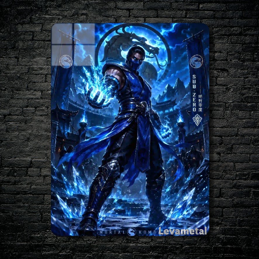 متال پوستر ساب زیرو Sub-zero از بازی مورتال کمبت Mortal Kombat با کد E-750