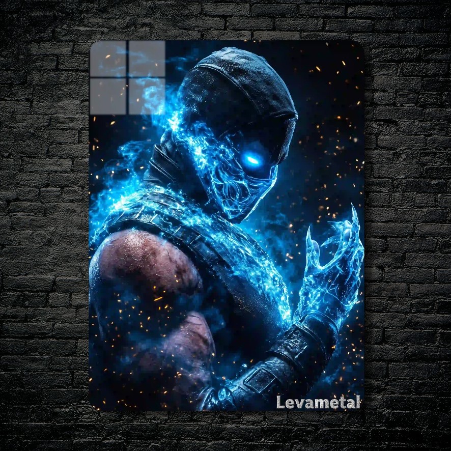 متال پوستر ساب زیرو Sub-zero از بازی مورتال کمبت Mortal Kombat با کد E-751