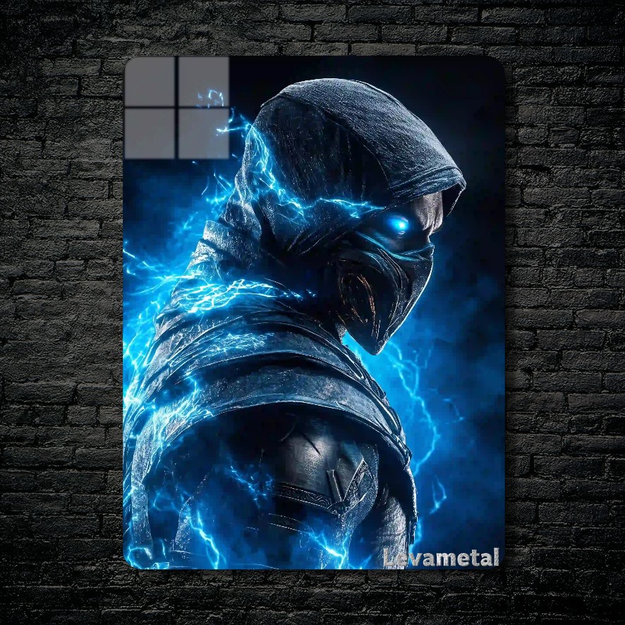 متال پوستر ساب زیرو Sub-zero از بازی مورتال کمبت Mortal Kombat با کد E-752