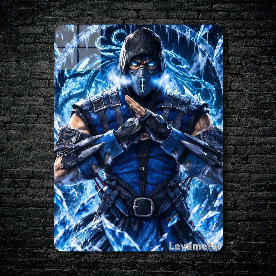 متال پوستر ساب زیرو Sub-zero از بازی مورتال کمبت Mortal Kombat با کد E-753
