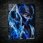 متال پوستر ساب زیرو Sub-zero از بازی مورتال کمبت Mortal Kombat با کد E-754
