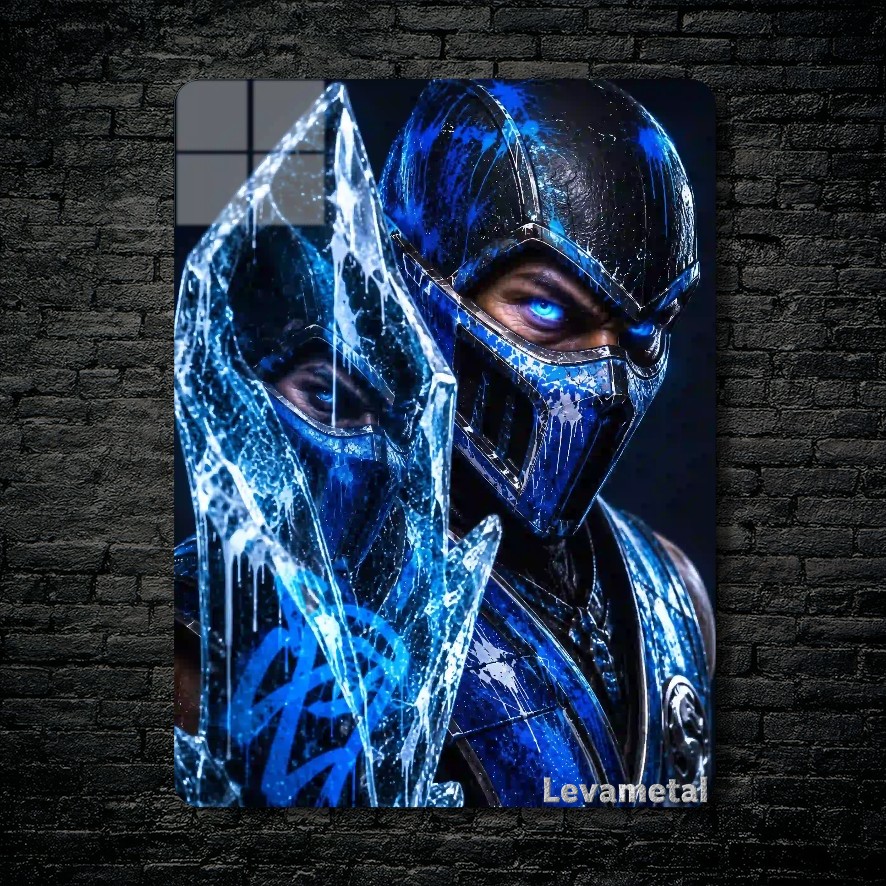 متال پوستر ساب زیرو Sub-zero از بازی مورتال کمبت Mortal Kombat با کد E-754