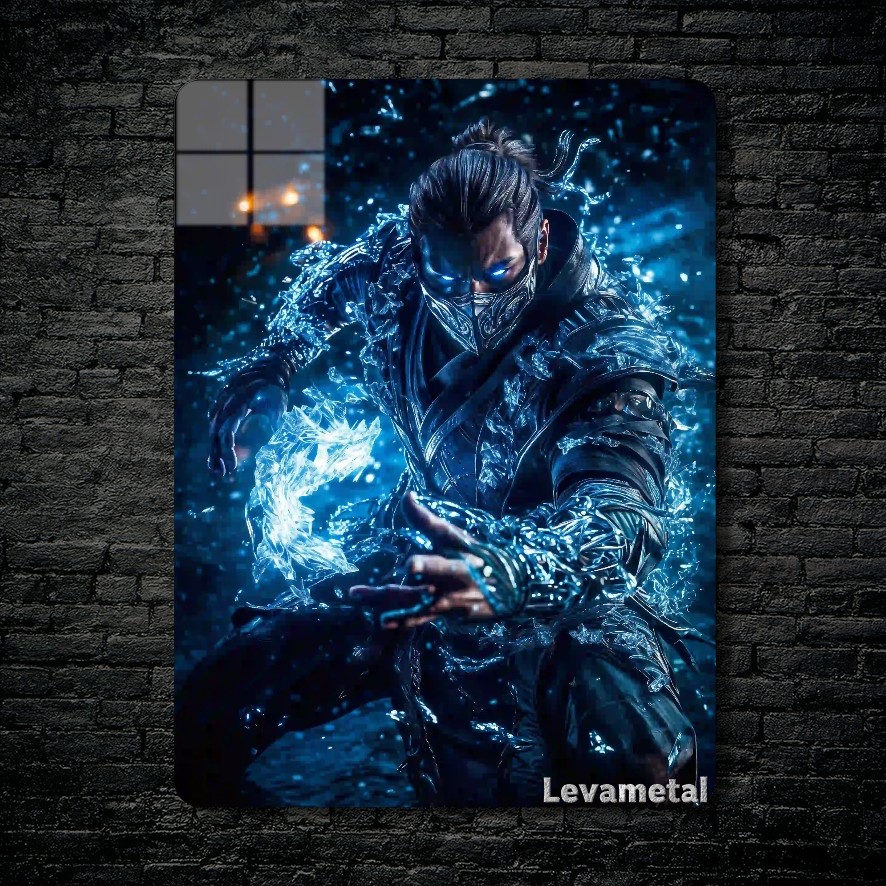 متال پوستر ساب زیرو Sub-zero از بازی مورتال کمبت Mortal Kombat با کد E-755