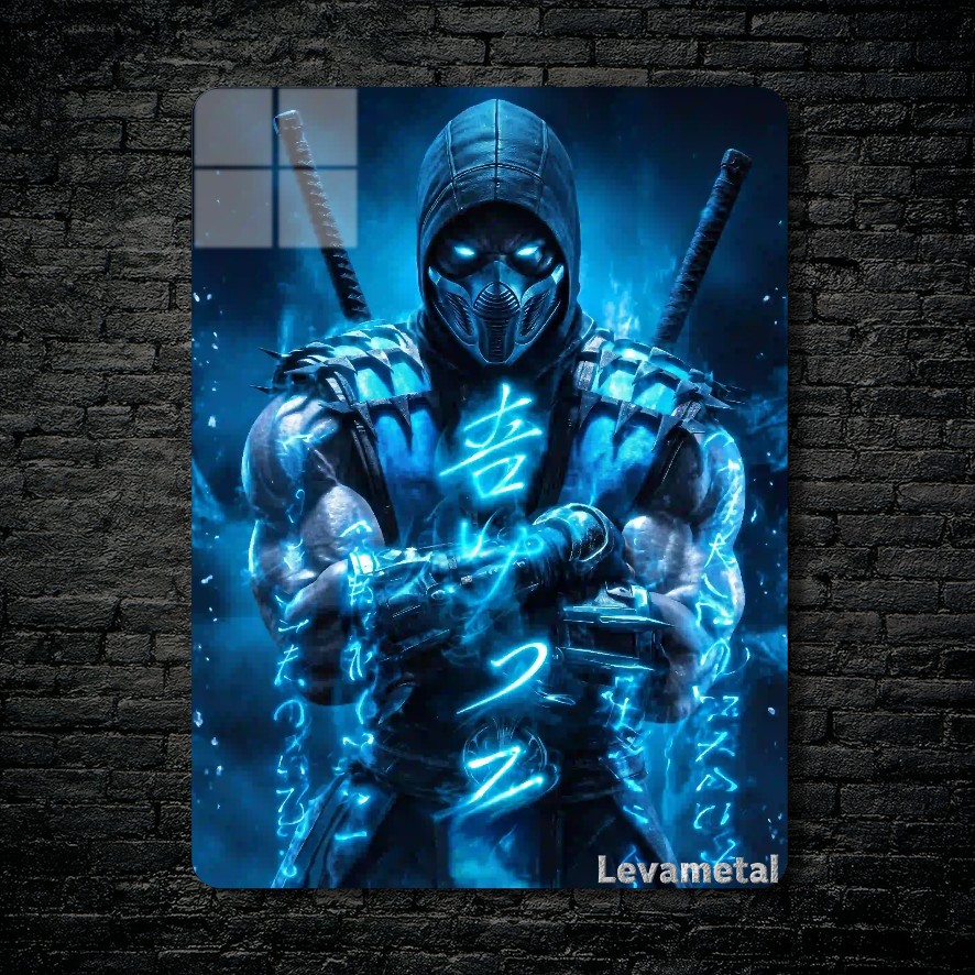 متال پوستر ساب زیرو Sub-zero از بازی مورتال کمبت Mortal Kombat با کد E-756