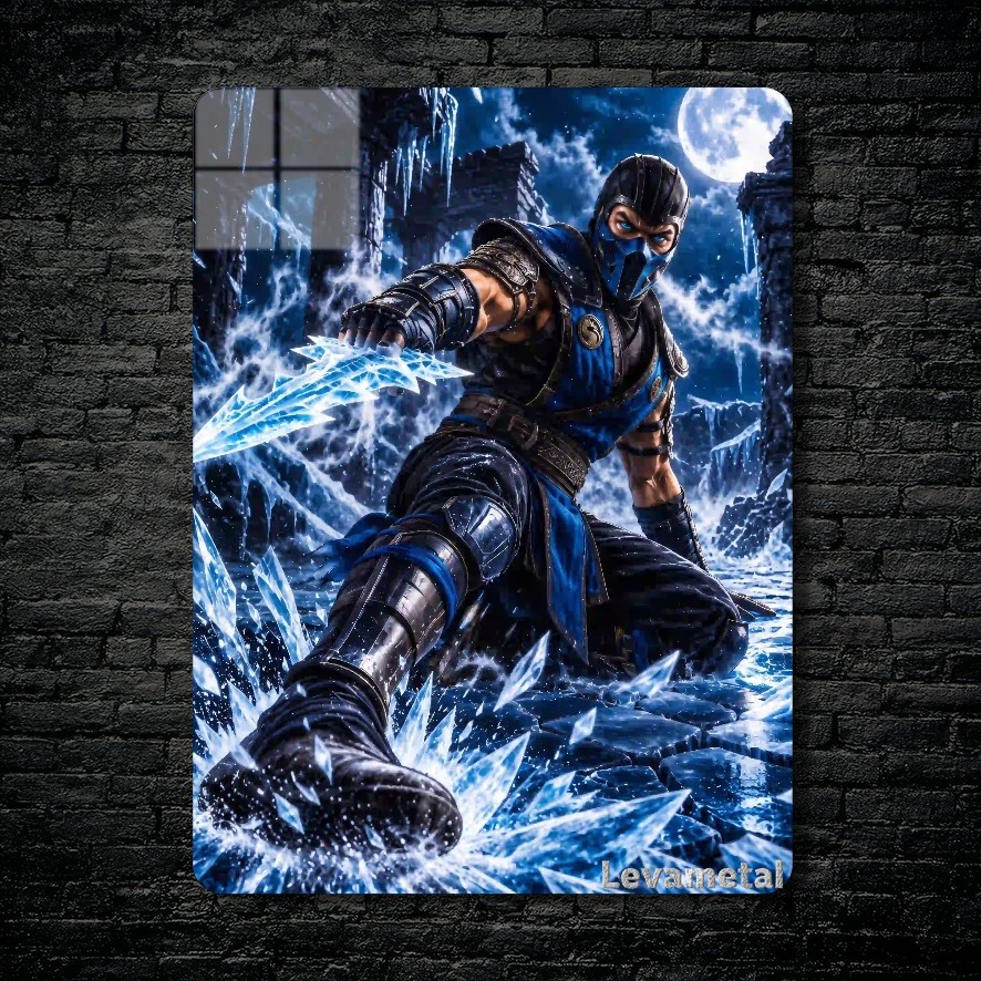 متال پوستر ساب زیرو Sub-zero از بازی مورتال کمبت Mortal Kombat با کد E-757