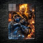 متال پوستر اسکورپیون Scorpion از بازی مورتال کمبت Mortal Kombat با کد E-758