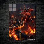متال پوستر اسکورپیون Scorpion از بازی مورتال کمبت Mortal Kombat با کد E-760