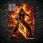 متال پوستر اسکورپیون Scorpion از بازی مورتال کمبت Mortal Kombat با کد E-762