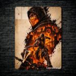 متال پوستر اسکورپیون Scorpion از بازی مورتال کمبت Mortal Kombat با کد E-765