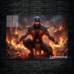 متال پوستر اسکورپیون Scorpion از بازی مورتال کمبت Mortal Kombat با کد E-773