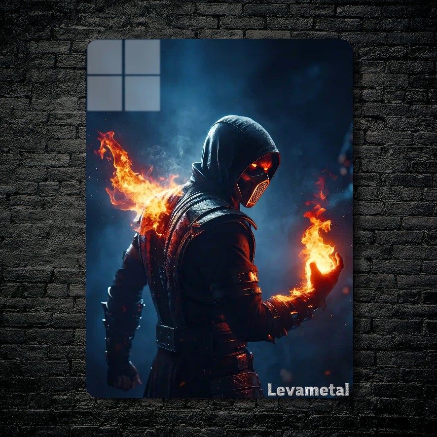 متال پوستر اسکورپیون Scorpion از بازی مورتال کمبت Mortal Kombat با کد E-777
