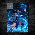 متال پوستر کیتانا Kitana از بازی مورتال کمبت Mortal Kombat با کد E-781