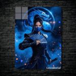 متال پوستر کیتانا Kitana از بازی مورتال کمبت Mortal Kombat با کد E-783