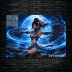 متال پوستر کیتانا Kitana از بازی مورتال کمبت Mortal Kombat با کد E-792