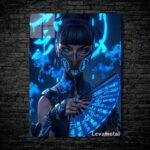 متال پوستر کیتانا Kitana از بازی مورتال کمبت Mortal Kombat با کد E-796