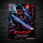 متال پوستر کنشی Kenshiاز بازی مورتال کمبت Mortal Kombat با کد E-797