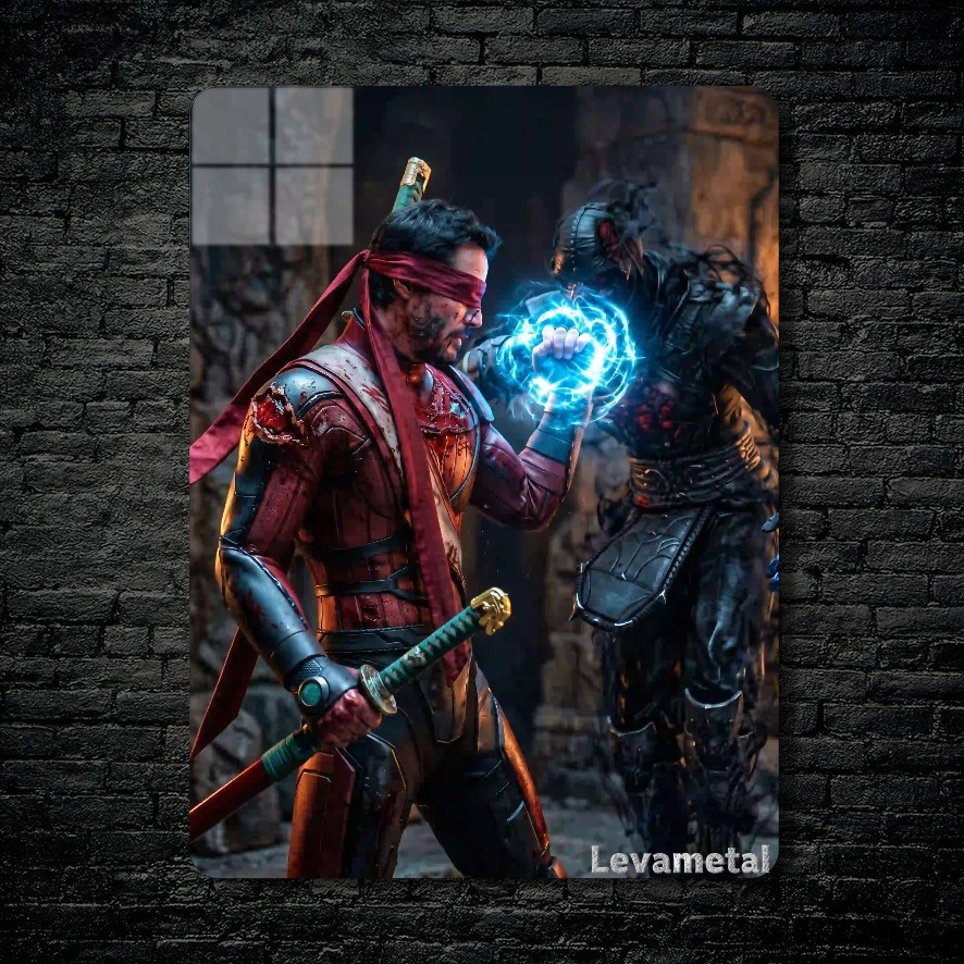 main-mockup-117975-1791145191.jpeg متال پوستر کنشی Kenshiاز بازی مورتال کمبت Mortal Kombat با کد E-800