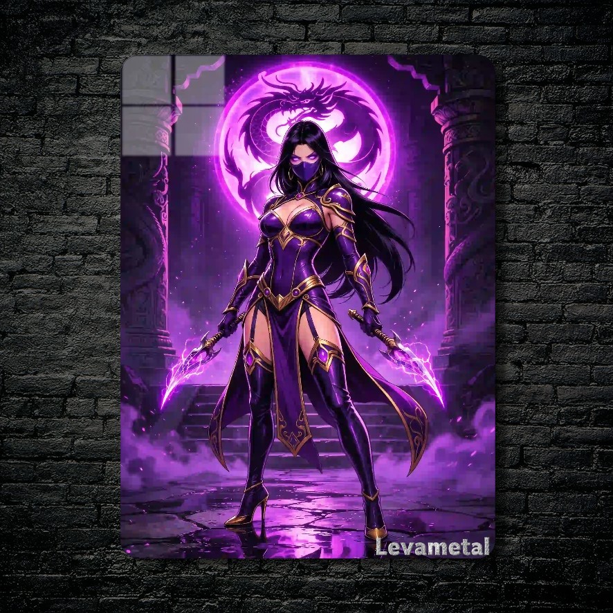 main-mockup-118000-1791147228.jpeg متال پوستر میلینا Mileena از بازی مورتال کمبت Mortal Kombat با کد E-804
