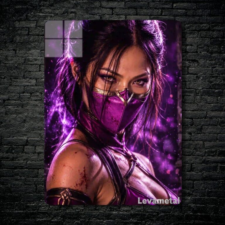 متال پوستر میلینا Mileena از بازی مورتال کمبت Mortal Kombat با کد E-810