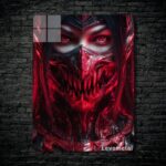 متال پوستر میلینا Mileena از بازی مورتال کمبت Mortal Kombat با کد E-816
