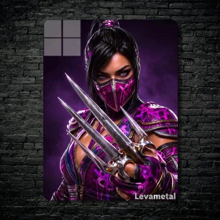 متال پوستر میلینا Mileena از بازی مورتال کمبت Mortal Kombat با کد E-817