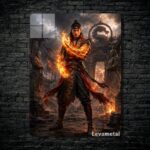 متال پوستر لیو کانگ Liu Kang از بازی مورتال کمبت Mortal Kombat با کد E-819