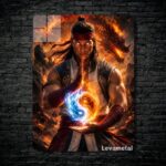 متال پوستر لیو کانگ Liu Kang از بازی مورتال کمبت Mortal Kombat با کد E-820